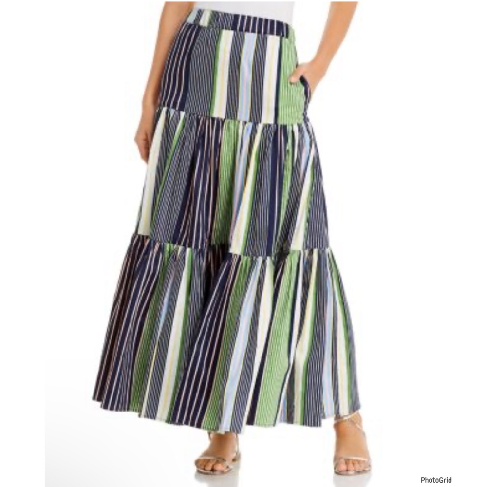 Tory Burch Multicolor Striped Maxi Skirt